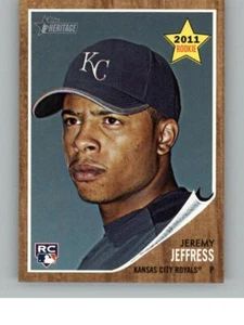 2011 Topps Heritage Jeremy Jeffress 271 RC Kansas City Royals - Picture 1 of 2