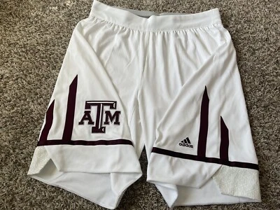 NEW Adidas Sz.3XL +4 Game Texas A&M Aggies Basketball Shorts Team Issued PRO CUT - Image 1 of 4