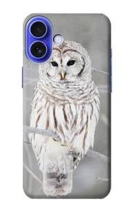 S1566 Snowy Owl White Owl Case For iPhone 16 - Photo 1 sur 5