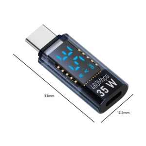 Type C Power Meter Tester PD140W LED Display USB4.0 40Gbps for MacBook - Photo 1 sur 12