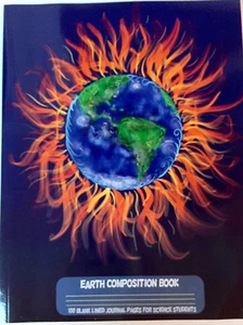 Totality Eclipse Erde gefüttertes Kompositionsbuch 8,5 x 11 leeres Buch 100 Seiten - Bild 1 von 4