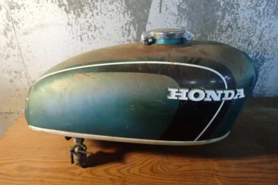 1972 HONDA CL 360 TANQUE DE COMBUSTÍVEL GASOLINA COM PETCOCK (ADEQUADO PARA OUTROS ANOS) - Imagem 1 de 4