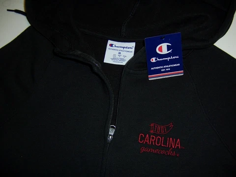 Champion South Carolina Gamecocks Hoodie Zip jacket M Women's Black New NWT Cover