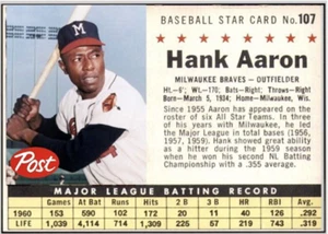 HANK AARON 61 POST### BUY 5 GET 1 FREE ### or 30% OFF 12 OR MORE - Picture 1 of 1