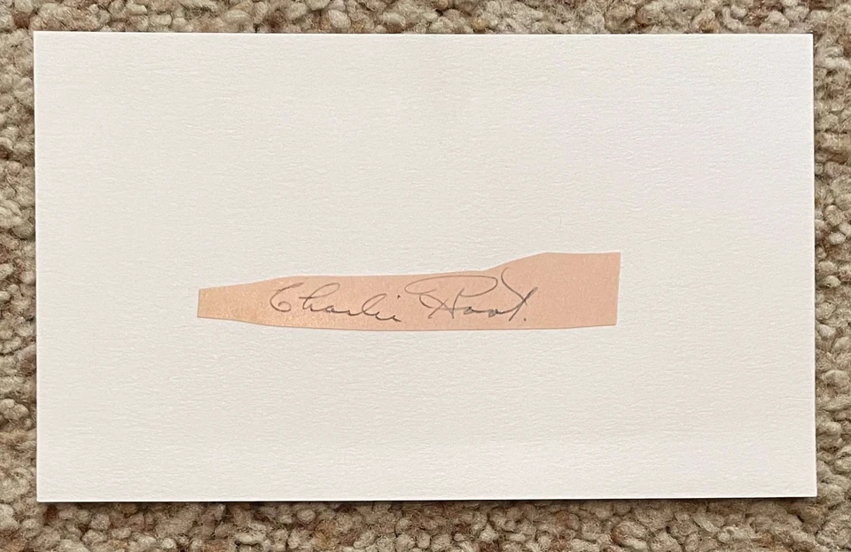 Charlie Root signed album cut - Cubs - Babe Ruth Called HR 1932 WS - Image 1 of 1