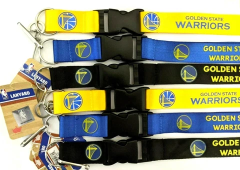 NBA Golden State Warriors Lanyard Key Ring Keychain Clip ID Holder Stephen Curry Cover