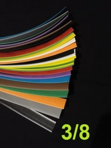 3/8 " 9.5mm ASSORTED *12* COLORS 2:1 heat shrink tubing polyolefin (6' FOOT) - Picture 1 of 12