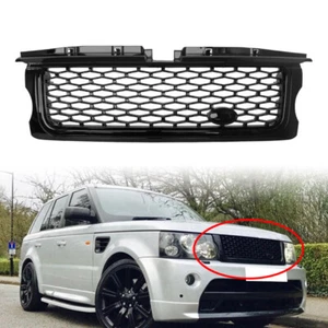 For Range Rover Sport 2005-2008 2009 Black Front Grille Upper Mesh Grill ABS US - Foto 1 di 4
