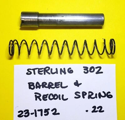 Barril de acero inoxidable Sterling 302 y resorte de retroceso .22 LR Foto 1 de 2