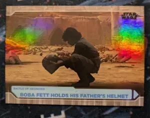 Star Wars CCG - Topps Boba Fett Holds His Father's Helmet #15 Foil - Bild 1 von 2