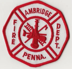 AMBRIDGE Pennsylvania FIRE DEPT. Shoulder Patch. - Picture 1 of 1