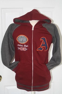 Sudadera con capucha atlética Cabernet Canyon River Blues para niños colorblock nueva Foto 1 de 3