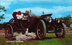 Buick Roadster 1912 coche antiguo postal vintage C365 - Imagen 1 de 2