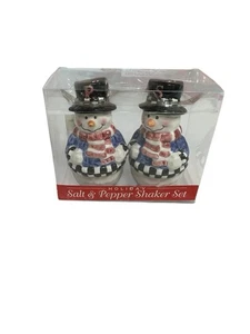 holiday salt & pepper shakers snowmen - Bild 1 von 2