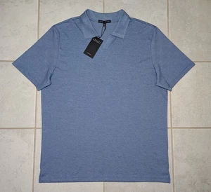 Robert Barakett Men's XL Johnny Collar Polo Spring Blue Short Sleeve NEW - Picture 1 of 7