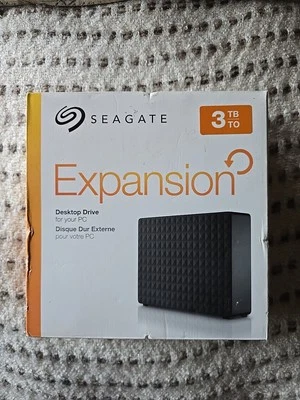 Seagate Expansion 3TB, External (STEB3000100) Hard Drive - Black New & Sealed - Image 1 of 3
