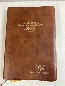 The Masters Healing Presence Bible Benny Hinn King James Version brown leather@O - Picture 1 of 19