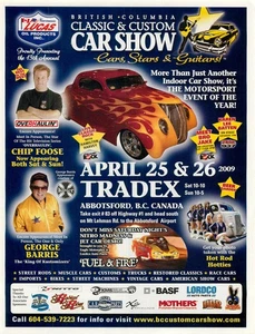 Magazine Print Ad British Columbia Classic & Custom Car Show 2009 Abbotsford BC - Picture 1 of 1