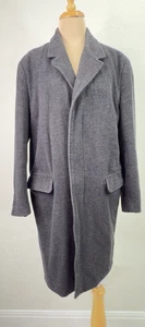 Banana Repulbic Grey Wool Cashmere Blend Top Coat Over Coat Men's M - Picture 1 of 4