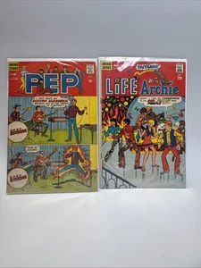 2 Comics Pep June #218 and Life With Archie March #83 The Archies - Picture 1 of 6