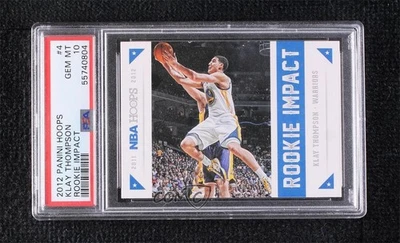 2012-13 NBA Hoops Rookie Impact Klay Thompson #4 PSA 10 GEM MT RC - Image 1 of 2