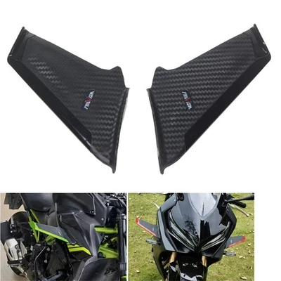 For KAWASAKI Ninja 250 3000 400 650 ZX6R ZX10R Front Fairing Winglet Side Spoile - Image 1 of 4