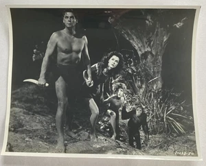 Vtg 1932 Tarzan The Ape Man Johnny Weissmuller Press Photo 8x10 - Picture 1 of 2