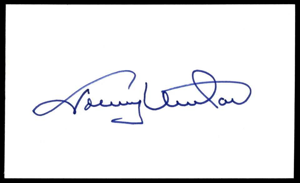 Tarjeta autógrafa Johnny Unitas 3x5 índice - Baltimore Colts - HOF automática Foto 1 de 2
