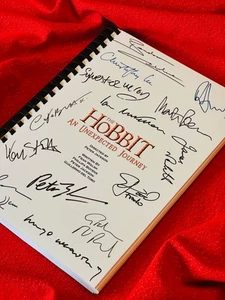 The Hobbit, Movie Script, Cast Printed Signatures, Signed, Gift, Film  - Picture 1 of 4