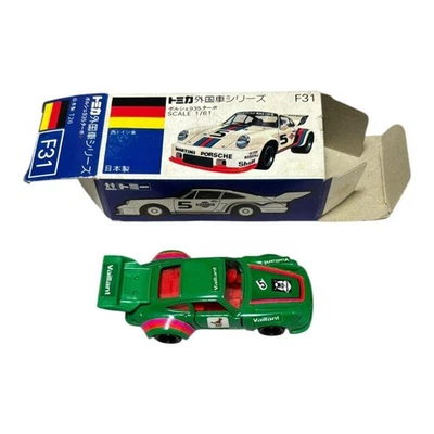 Tomica Blue Box Porsche 935 Turbo Green Red Interior Diecast CarCollectible#0228 - Image 1 of 4