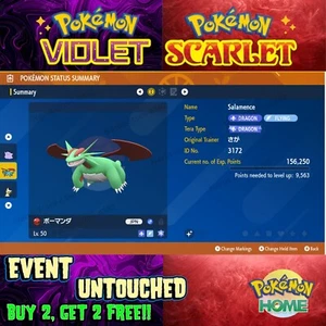 Salamence Shiny Kyushu Trains Event 2012🌟 Event🔥Pokémon Scarlet & Violet - Picture 1 of 1
