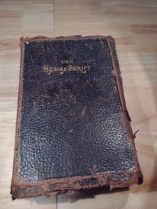 Antique Swedish Bible Den Heliga Drift 1878 - Picture 1 of 7