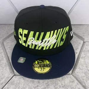 Seattle Seahwaks 2022 Draft New Era Mütze tailliert Größe 7 3/8 NEU - Bild 1 von 5