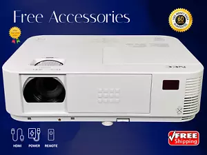 3200 ANSI DLP Projector 3D Digital Multimedia for Home Cinema TV & Video Remote - Picture 1 of 11