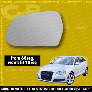 Für Audi A3 Flügelspiegelglas 10-12 ab 60reg links beifahrerseitig kugelförmig - Bild 1 von 1