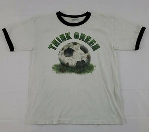 Vtg Disney’s The Big Green 1995 Movie Ringer T-shirt "Think Green" Soccer Comedy - Picture 1 of 6