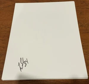 TRAVIS DANIELS SIGNED 8X10 PHOTO AUTOGRAPH 8.5X11 PAPER WHITE SHEET LSU CHIEFS - Picture 1 of 1