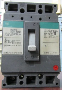 😃 GE GENERAL ELECTRIC 50 AMP CIRCUIT BREAKER 480 VAC 250 VDC 3 POLE TED134050 - Picture 1 of 7