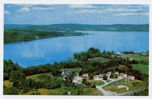 Postal CALAIS ME antigua Heslin Motel vista aérea b - Imagen 1 de 1