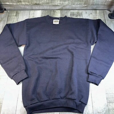 Men’s vintage Tultex  crewneck sweater black size small blank - Image 1 of 4