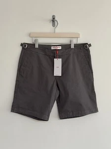 Orlebar Brown “Dane 2 Cotton” Chino Shorts Long Grey W36” XL ***NEW*** - Picture 1 of 15