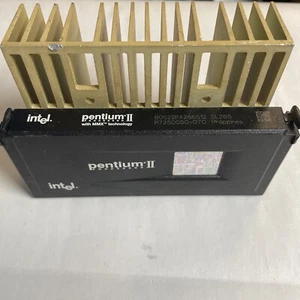 Intel Pentium II 266MHz SL265 P2 Slot 1 CPU Processor 80522PX266512 @CPU13 - Picture 1 of 2