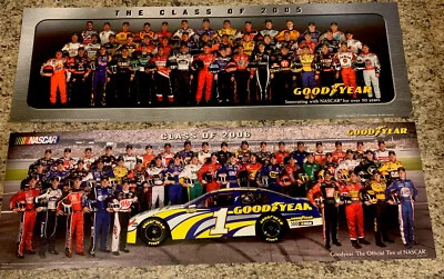 GoodYear NASCAR Panoramic 2005 & 2006 Class Posters 36”X11.5" - Image 1 of 4