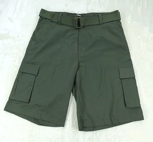 Pacific Flyer Cargo Shorts Men's Green Belted Tactical Hiking Outdoors Size 36 - Picture 1 of 19