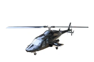 Fuselaje de helicóptero de radiocontrol Airwolf negro superescala 600 ARF talla 600 Airwolf - Imagen 1 de 6