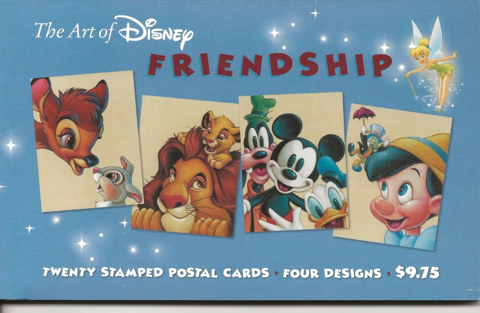 US Scott #UX410a, Pack of 20 Picture Postcards 2004 Disney - Image 1 of 1