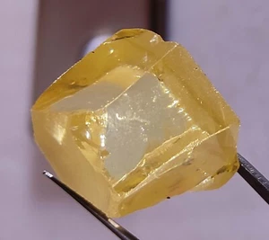 Piedras preciosas sueltas de color amarillo mineral áspero circón de alta calidad natural de 342,30 quilates - Imagen 1 de 9