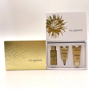 Clarins Precious 3pcs Travel Set La Creme 5ml Eye Cream 3ml La Lotion 10ml NIB - Picture 1 of 6