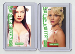 Tricia Helfer rare MH Boite Nature #'d x/3 Tobacco card no. 753