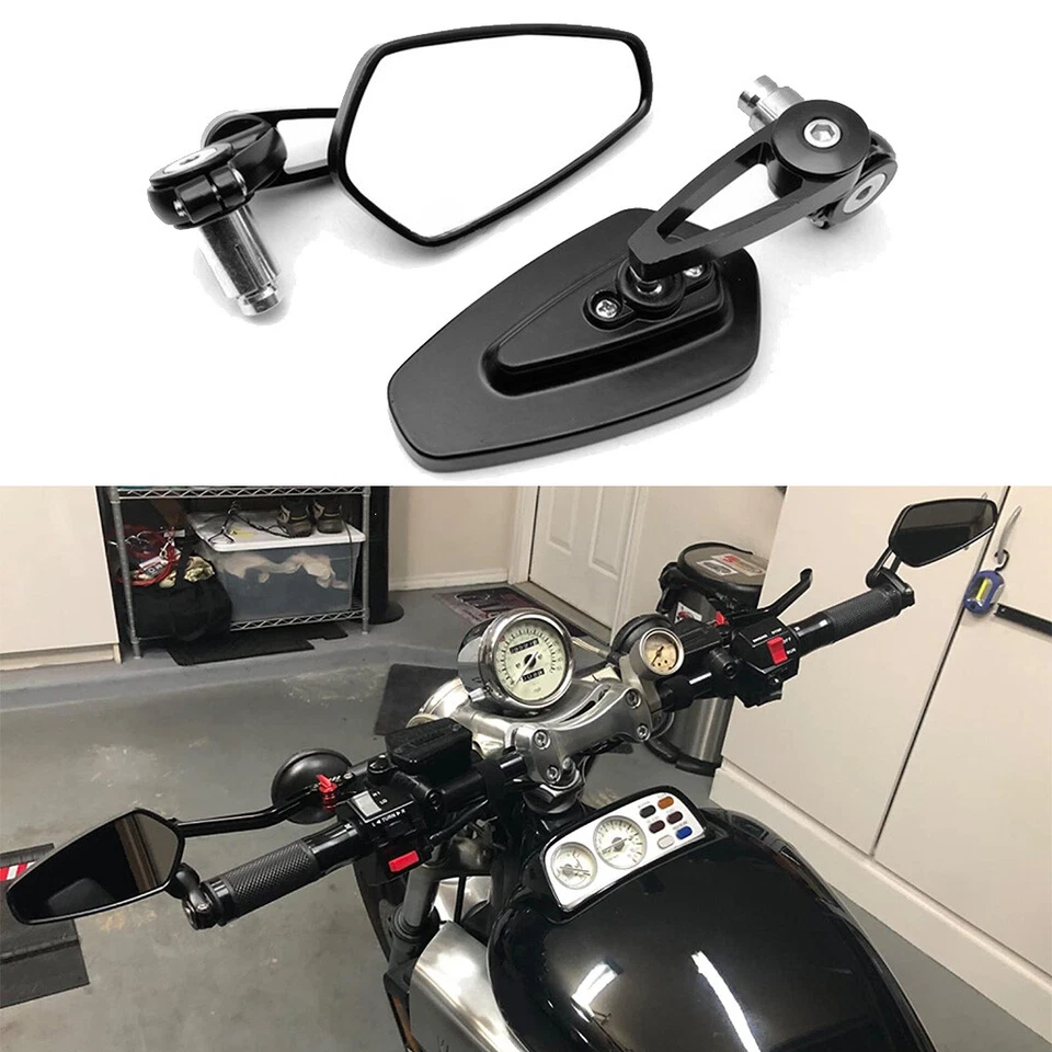 Espejos retrovisores laterales con extremo de barra de 7/8" para motocicleta Yamaha V-Max VMX 1200 FZ MT R6 Foto 1 de 4